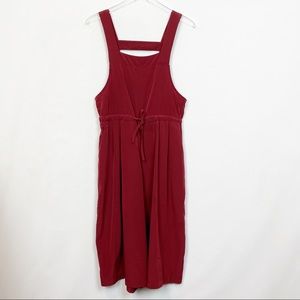 Glassworks London Red Cropped Jumpsuit Small